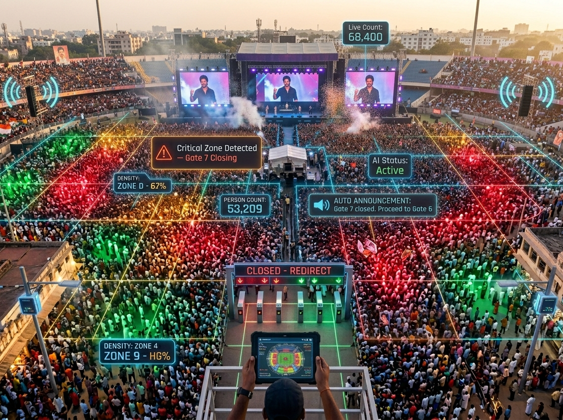 CrowdSafe — AI Stampede Prevention System for Mass Gatherings