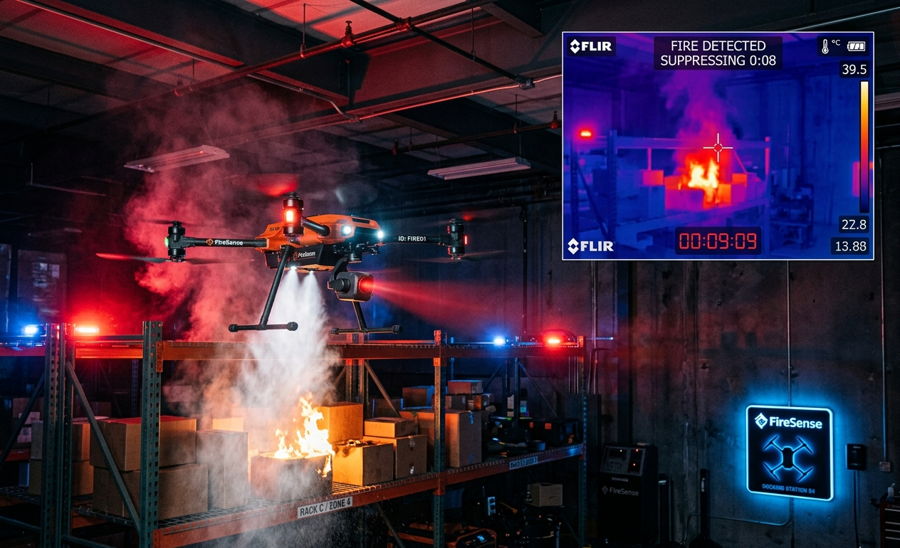 FireSense — AI Early Fire Detection & Suppression Drone