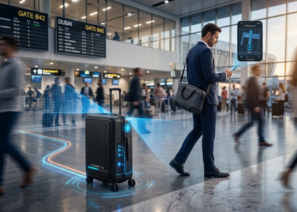 SmartLuggage X — AI Self-Following Travel Bag